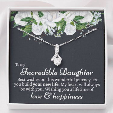 Daughter On her Wedding Day Alluring Beauty Necklace - Love You This Much
